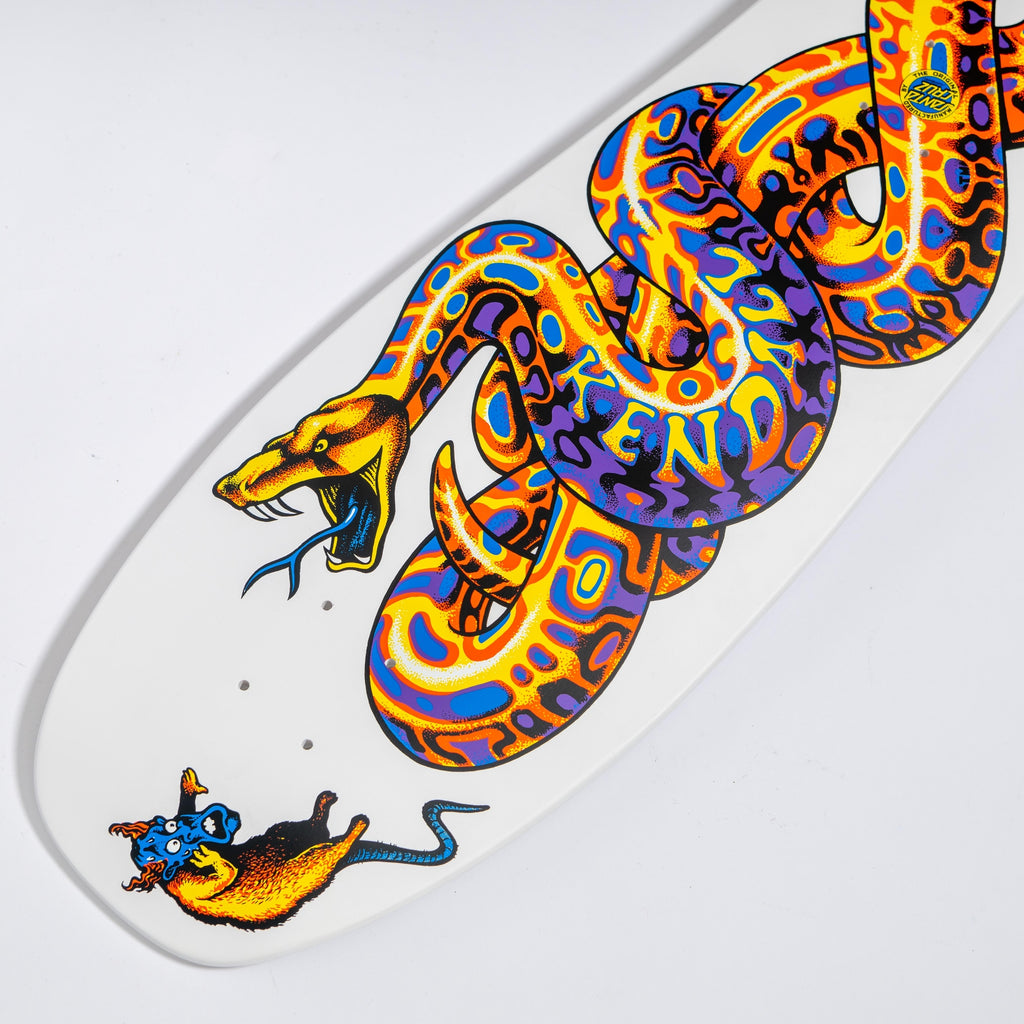 マイケルJFERNANDES LIMITED EDITION 9.975in Kendall Snake Reissue Deck | Shaped 80s Skateboard | Santa