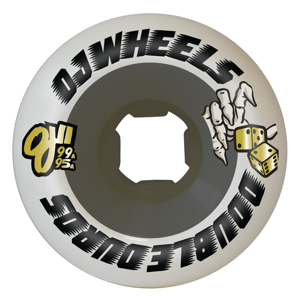 58mm / 99-95A Mini Combo White Black | Double Duro | OJ Skateboard