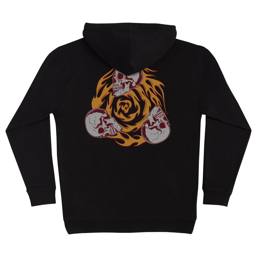 トップス 583 CREATURE NHS Black Skull Logo Hoodie Spiral Skull Hoodie| Men's Clothing | Creature Skateboards Canada