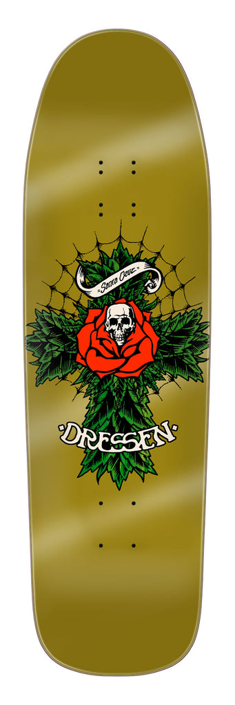 9.30in Dressen Rose Cross Two Deck | Santa Cruz Skateboards