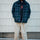 Hideout Zip Brushed Plaid Santa Cruz Mens Jacket Navy/Blue/Grey Check