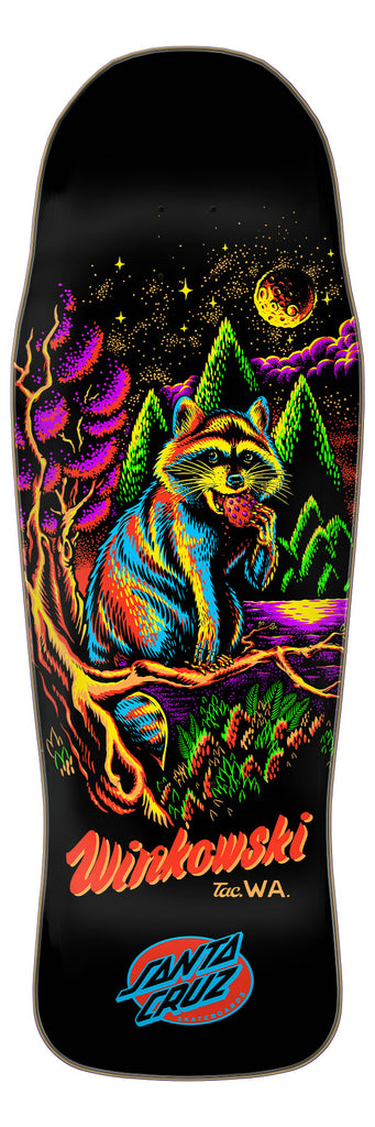 スケートボード SANTACRUZ E.WINKOWSKI TRASH PANDA 10.34 10.34in Winkowski Trash Panda | Shaped Skateboard Deck