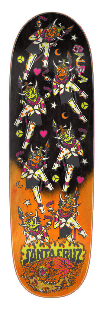 8.80in Salba Firedance Deck | Egg Shaped Skateboards | Santa Cruz