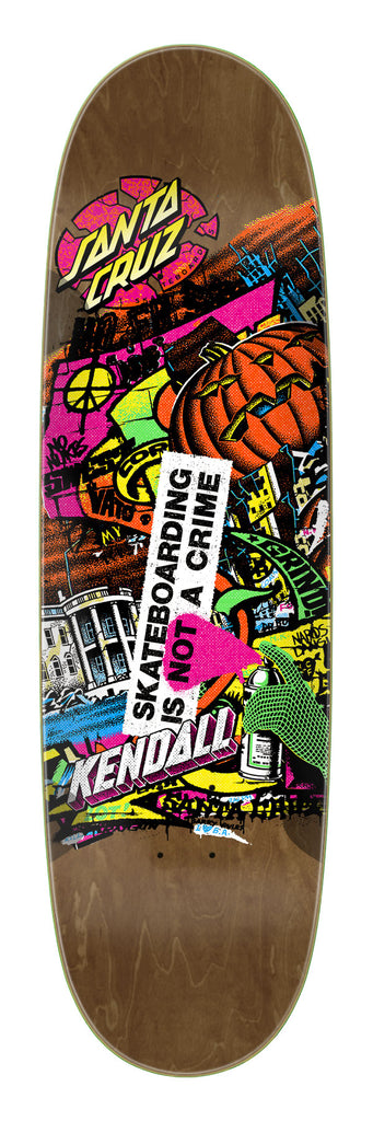 9.00in Kendall Street Art Collage | Egg 90s Skateboard Deck