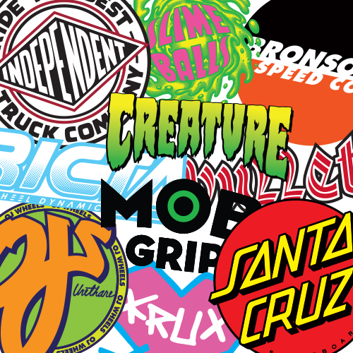 Santa Cruz Skateboard Stickers Graphics 4-Pack #1