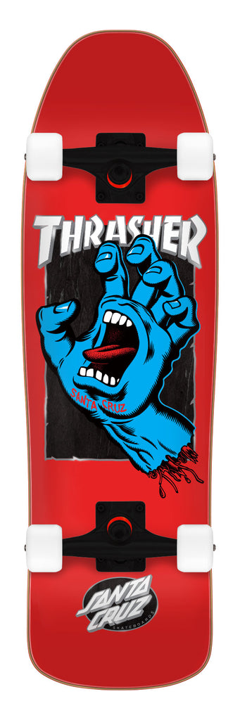 9.35in Thrasher Screaming Hand Santa Cruz Shaped Cruiser