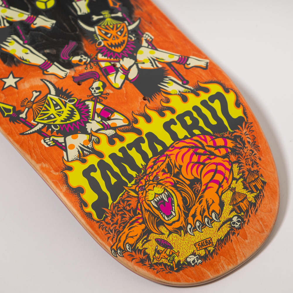8.80in Salba Firedance Deck | Egg Shaped Skateboards | Santa