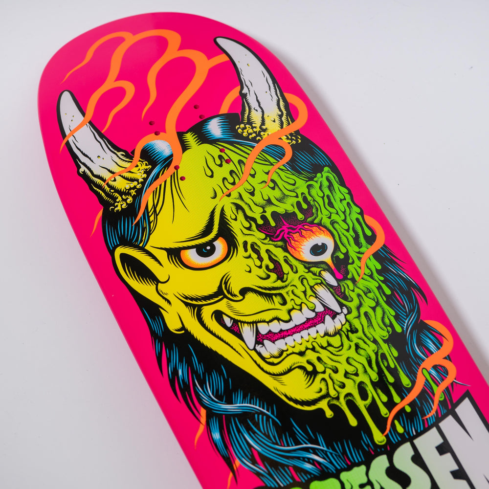 9.30in Dressen Hannya Mask Deck | Shaped Skateboards | Santa