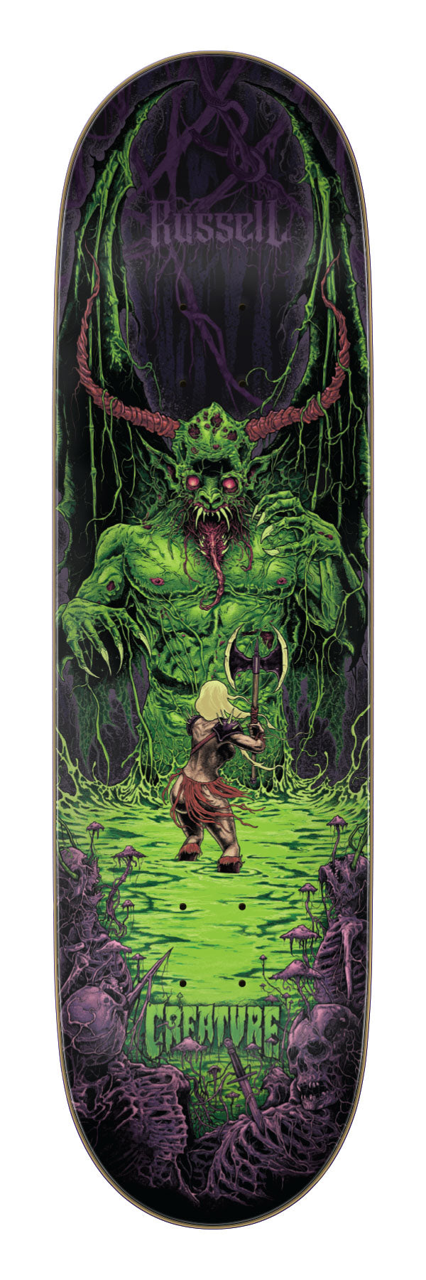 8.6in Russell Swamp Deck | Pro Model | Creature Skateboards Canada