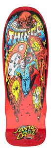 9.7in Stranger Things Grabke Max Melting Clock Santa Cruz Skateboard Deck No Color