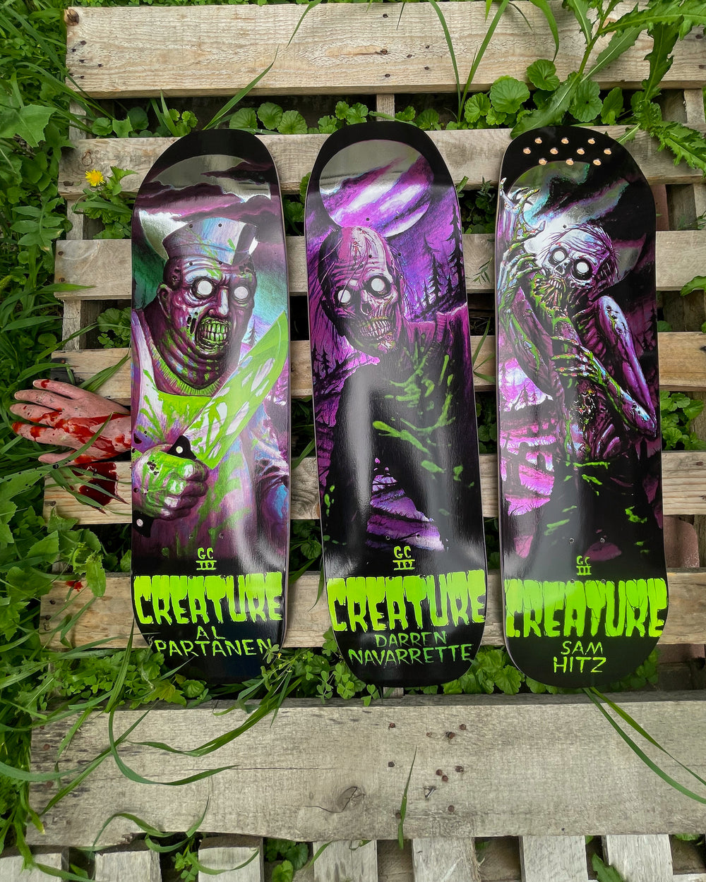 8.8in Partanen Feeding Time XX Pro Deck | Creature Skateboards Canada