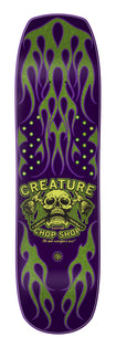 8.5in Chop Shop Flame Shaped Creature Skateboard Deck No Color