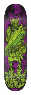 8.3in David Gravette Viking of Hesh Law XX Creature Skateboard Deck No Color