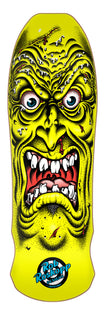 9.5in Rob Roskopp Face Yellow Reissue Santa Cruz Skateboard Deck No Color