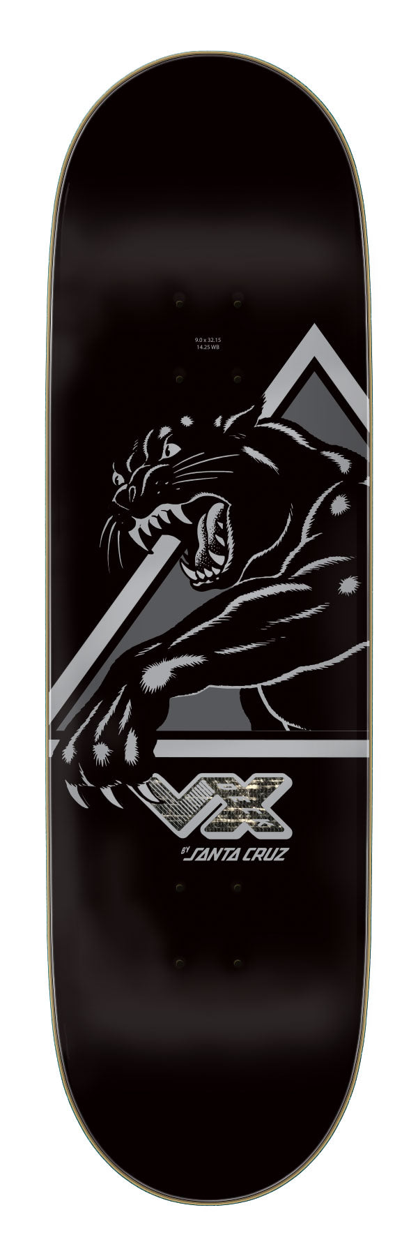 9in Natas Shattered Panther Deck | VX Reinforced | Santa Cruz