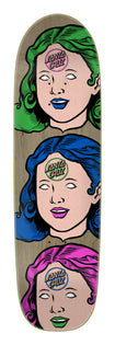 8.5in Possessed Head Santa Cruz FeelBase Shaped Skateboard Deck No Color