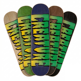 8.25in Assorted Color Logo Stumps Creature Skateboard Deck No Color