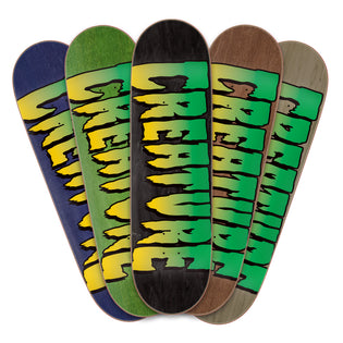 8.8in Assorted Color Logo Stumps Creature Skateboard Deck No Color