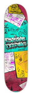 8.25in Fabiano Delfino Scribble Santa Cruz FeelBase Skateboard Deck No Color