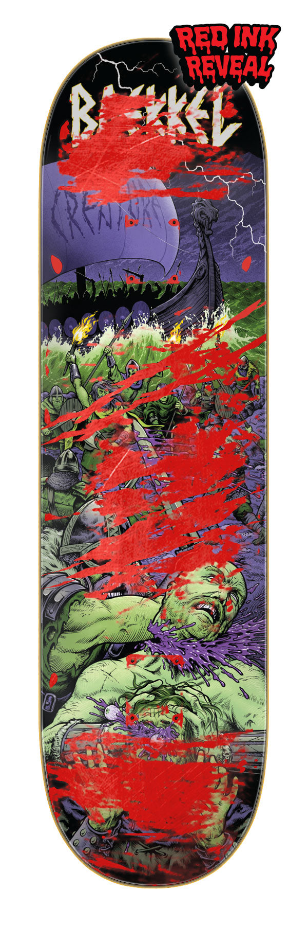 hime デザイン 限定20本 skate deck 8.6in Baekkel Warriors Deck | VX Reinforced | Creature Skateboards