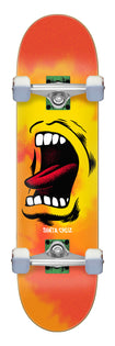 8.0in Full Big Mouth Flame Santa Cruz Complete Skateboard No Color