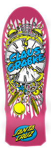 10.04in Claus Grabke Exploding Clock Reissue Santa Cruz Skateboard Deck No Color