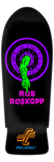 10.35in Rob Roskopp One Blacklight Reissue Santa Cruz Skateboard Deck No Color