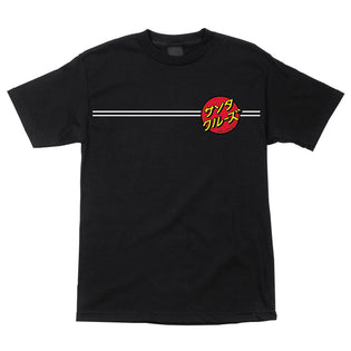 Japanese Dot Santa Cruz Mens T-Shirt Black