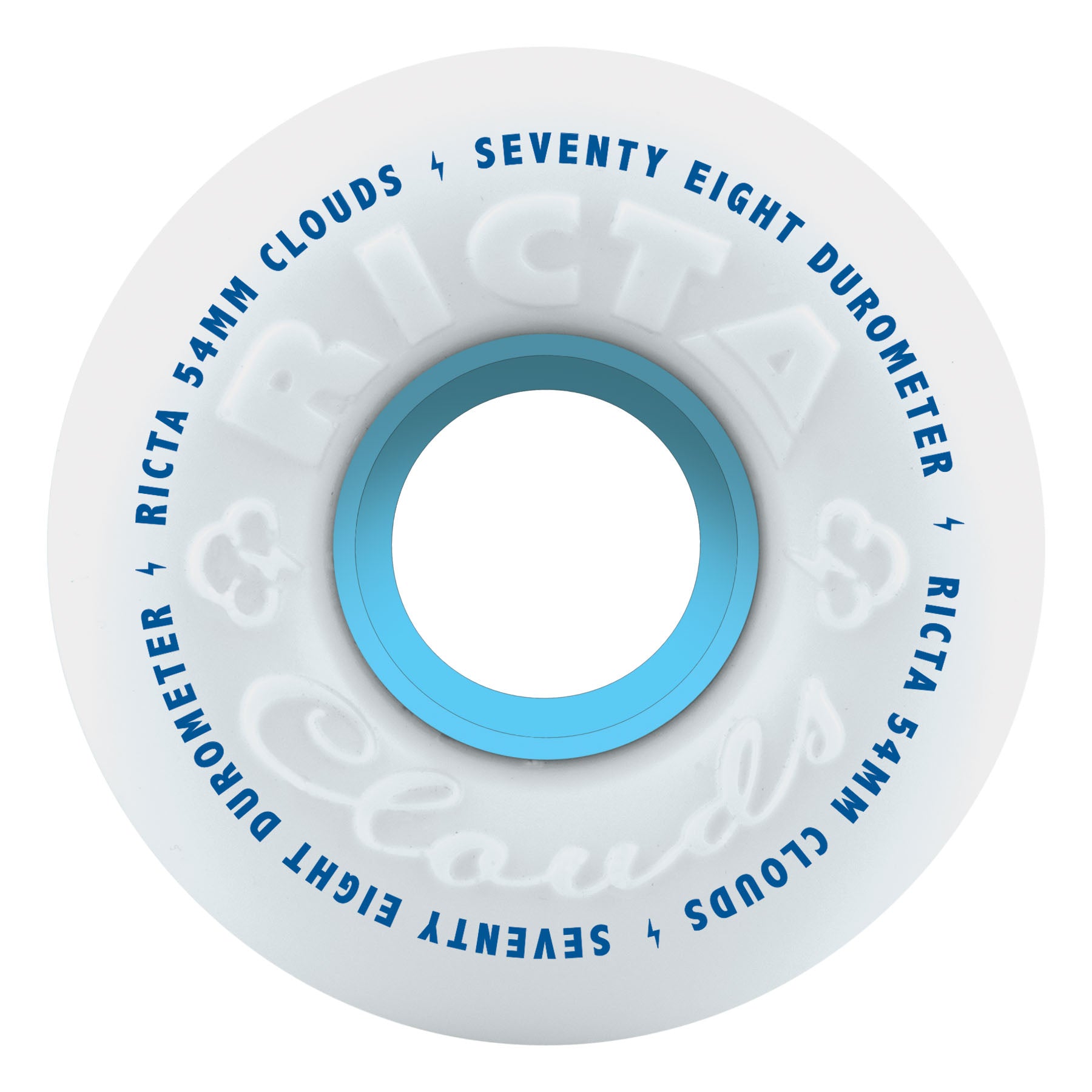 54mm Clouds White 78a | Ricta Skateboard Wheels Canada