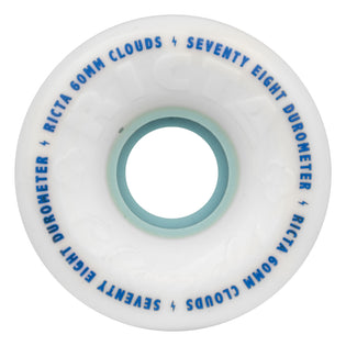 60mm Clouds 78a Ricta Skateboard Wheels White