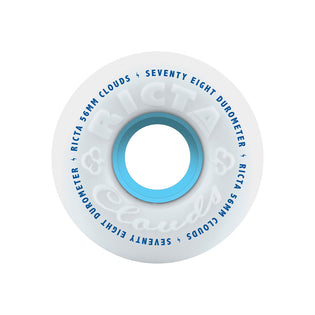 56mm Clouds 78a Ricta Skateboard Wheels White