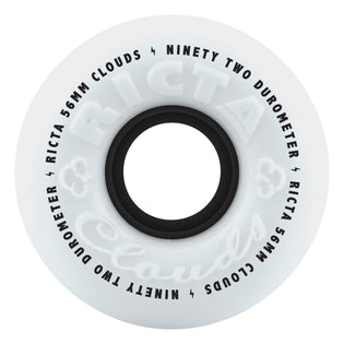 56mm Clouds Black 92a Ricta Skateboard Wheels Black