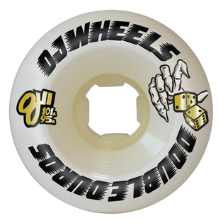 53mm Double Duro Mini Combo 101a/95a OJ Skateboard Wheels White