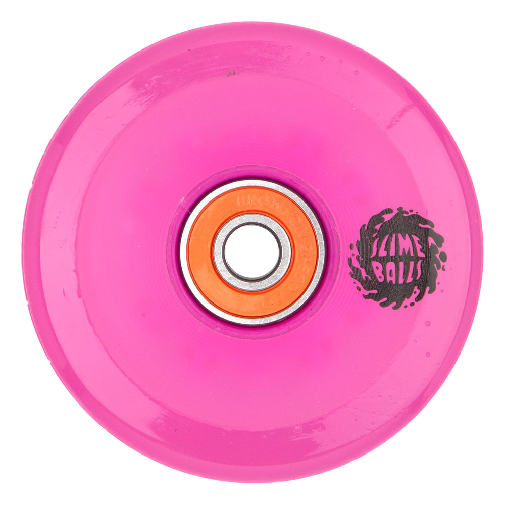 pinktea  66mm / 78A Gator Swamp Pink Light Ups | Soft Skateboard Wheels