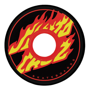 55mm Mini Super Juice Santa Cruz Flame Dot 78a OJ Skateboard Wheels Black