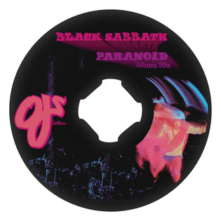 56mm Black Sabbath Paranoid Chubbies 99a OJ Skateboard Wheels Black