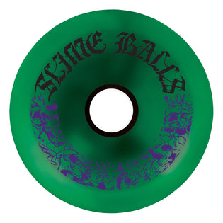 80mm Mega Balls 78a Slime Balls Skateboard Wheels Metallic Green