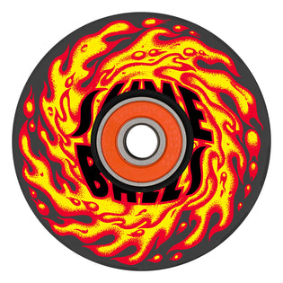 66mm SB Flame 78a Slime Balls Light Ups Skateboard Wheels Black