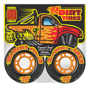 70mm Dirt Tires Thunder Juice 78a OJ Skateboard Wheels Black