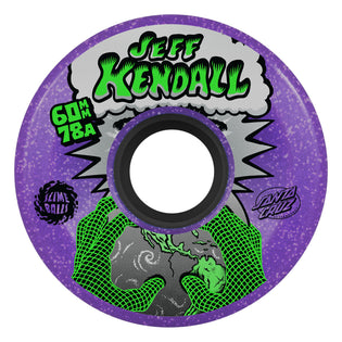 60mm Jeff Kendall End Of The World 78a Purple Glitter Slime Balls Skateboard Wheels Purple