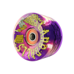 60mm Sam Hitz 78a Slime Balls Light Ups Skateboard Wheels Purple