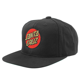 Classic Dot Snapback High Profile Kids Santa Cruz Hat Black