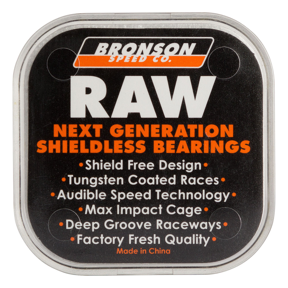 ThunderLights148，SPITFIRE，ブロンソンRAW Raw Shieldless Skateboard Bearings | Bronson Speed Co. Canada