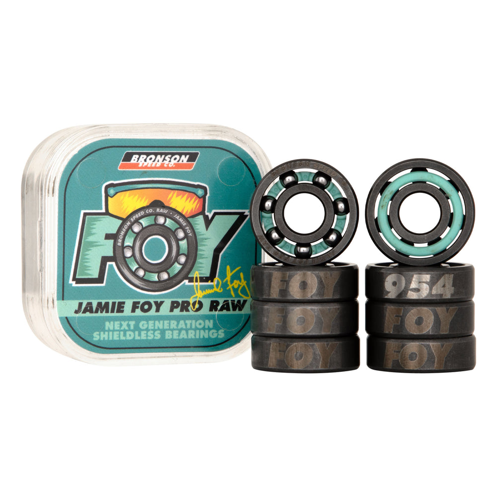 【最安値】 Foy Jamie Pro Canada Bronson | Bearings Skate Shieldless | Raw スケートボード