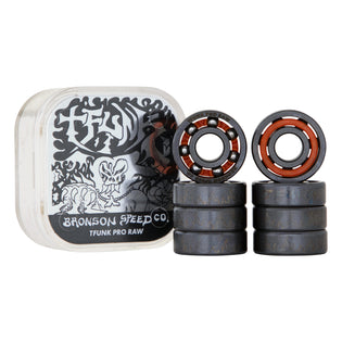 TFunk Pro Raw Bronson Skateboard Bearings No Color