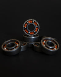 Six Ball Raw Shieldless Skateboard Bearings | Bronson Speed Co. Canada