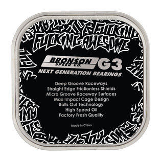 Fucking Awesome G3 Bronson Skateboard Bearings No Color