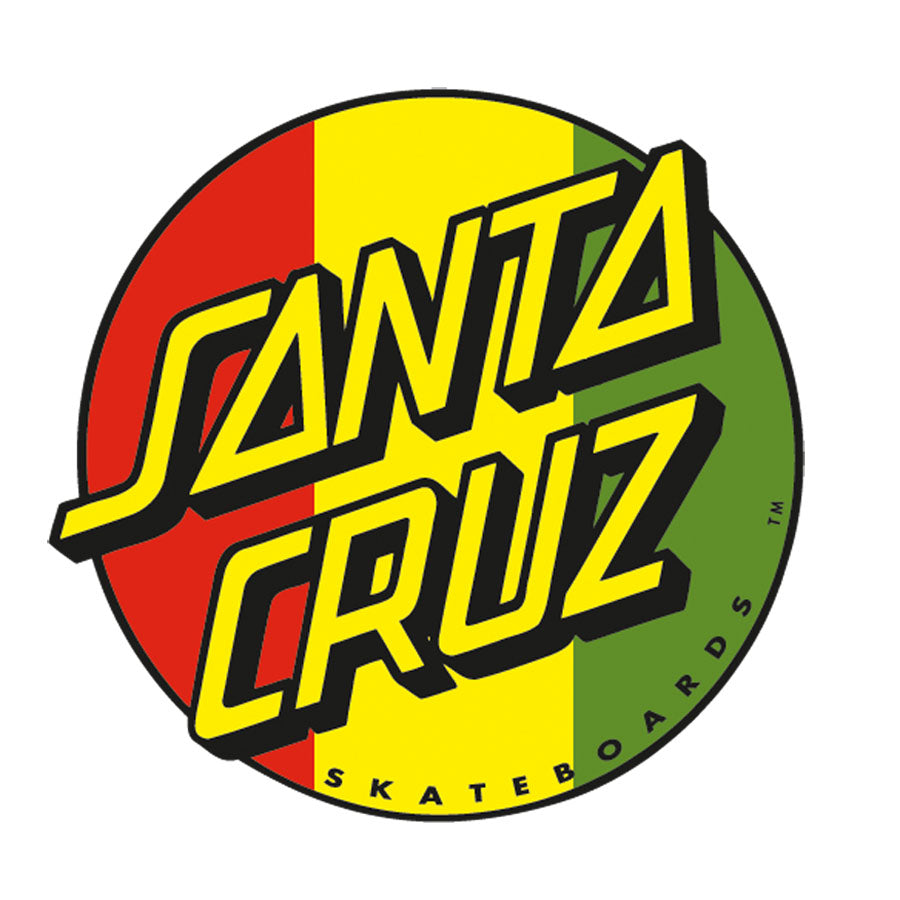 Rasta Dot 3in Santa Cruz Stickers 25 Pack Canada