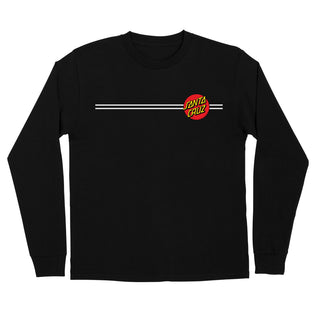 Classic Dot Mens Santa Cruz Longsleeve T-Shirt Black