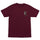 Screaming Hand Mens Santa Cruz T-Shirt Maroon w/Black Rose